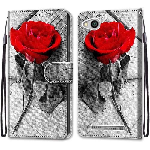 Coque Pour Xiaomi Redmi 5a, Etui En Cuir Pu Portefeuille Housse Coque Avec 360 Degres Silicone Antichoc Protection Cover Cuir Pochette Magnetique Und Flip Bequille (Rose)