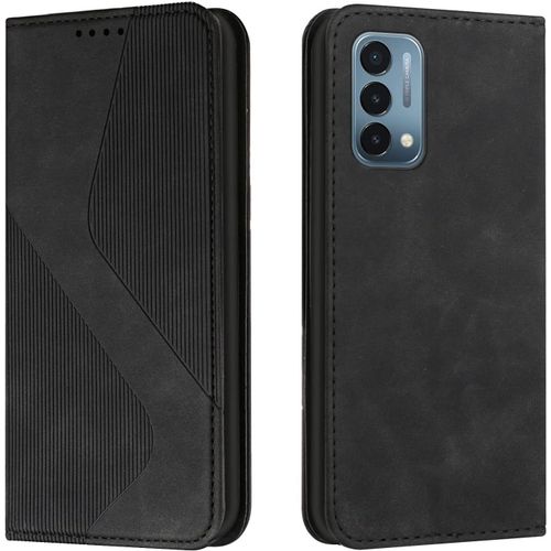 Coque Pour Oneplus Nord N200 5g, Etui Oneplus Nord N200 5g Cuir, Pu Cuir Portefeuille Housse Et Magnetique Flip Pochette Etui A Rabat Protection Case Avec Antichoc Tpu Housse (Noir)