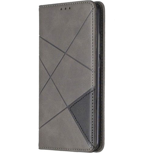 Coque Pour Xiaomi Redmi 7, Housse Portefeuille En Cuir Etui De Protection Avec Slim Tpu Silicone Bumper Antichoc Magnetique Flip Case, Porte Cartes Avec Fonction Support Cover (Gris)