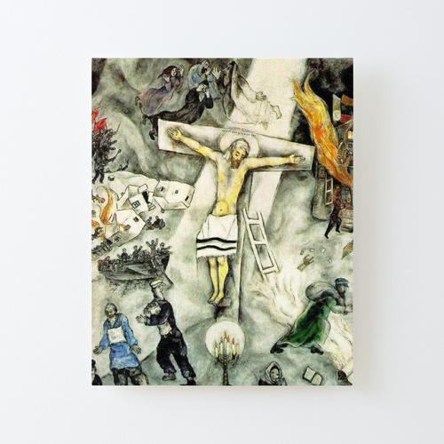 Canevas imprimer Crucifixion blanche, 1938 "Chagall Museum" Impression sur toile Roulée Tableau Art Décoration Murale / Sans cadre 40X50cm