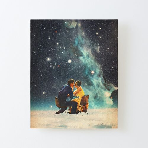 Canevas imprimer Je t'amènerai aux étoiles pour un deuxième rendez-vous Impression sur toile Roulée Tableau Art Décoration Murale / Sans cadre 40X50cm