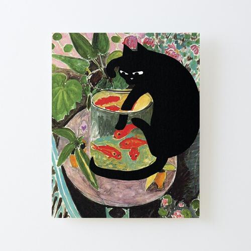 Canevas imprimer poisson rouge de Matisse et chat Impression sur toile Roulée Tableau Art Décoration Murale / Sans cadre 40X50cm
