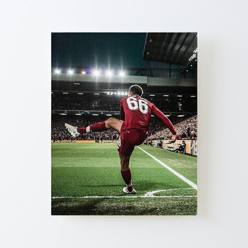 Canevas imprimer Meilleur joueur de football Trent Arnold Corner Kick Liverpool Barcelone vs Champions Sport Impression sur toile Roulée Tableau Art Décoration Murale / Sans cadre 40X50cm