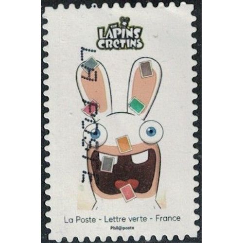 France 2020 Oblitéré Used The Lapins Crétins Septième Timbre Y&t 1889 Su