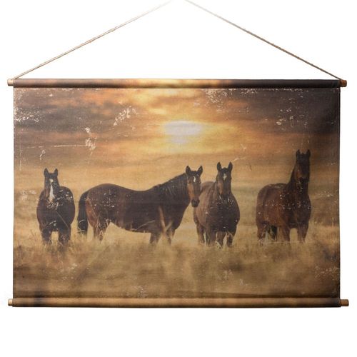Kakemono Chevaux sauvage 80x120 cm