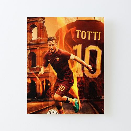 Canevas imprimer Illustration de conception de Francesco Totti Impression sur toile Roulée Tableau Art Décoration Murale / Sans cadre 40X50cm