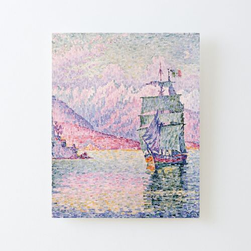 Canevas imprimer Paul Signac "Antibes Le Soir" Impression sur toile Roulée Tableau Art Décoration Murale / Sans cadre 40X50cm