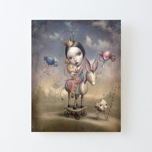 Canevas imprimer Mark Ryden - Mère qui aime son enfant Impression sur toile Roulée Tableau Art Décoration Murale / Sans cadre 40X50cm