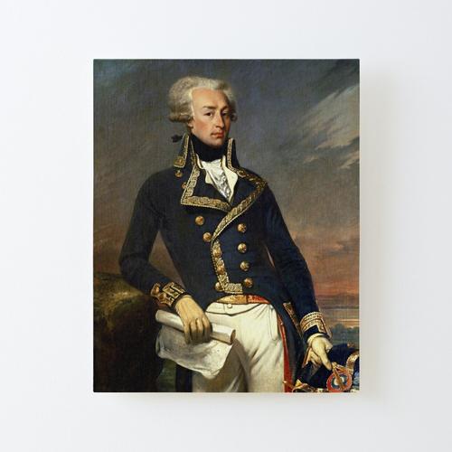 Canevas imprimer Marquis de Lafayette peinture - Joseph-Desire Court Impression sur toile Roulée Tableau Art Décoration Murale / Sans cadre 40X50cm