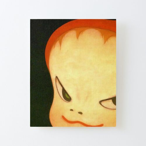 Canevas imprimer Pyjamas rouge mal rouge yoshimoto nara peinture petite fille mignonne Impression sur toile Roulée Tableau Art Décoration Murale / Sans cadre 40X50cm
