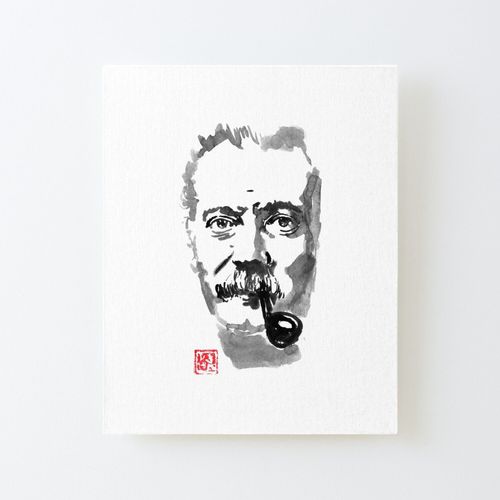 Canevas imprimer Georges Brassens Impression sur toile Roulée Tableau Art Décoration Murale / Sans cadre 40X50cm