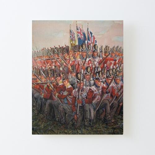 Canevas imprimer 1815 - Battle of Waterloo - Napoléonic Wars - British Infantry Square Impression sur toile Roulée Tableau Art Décoration Murale / Sans cadre 40X50cm