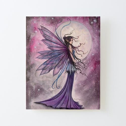 Canevas imprimer Starlit Amethyst Fairy Fantasy par Molly Harrison Impression sur toile Roulée Tableau Art Décoration Murale / Sans cadre 40X50cm