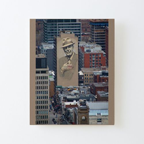 Canevas imprimer Leonard Cohen Mural Montréal Impression sur toile Roulée Tableau Art Décoration Murale / Sans cadre 40X50cm