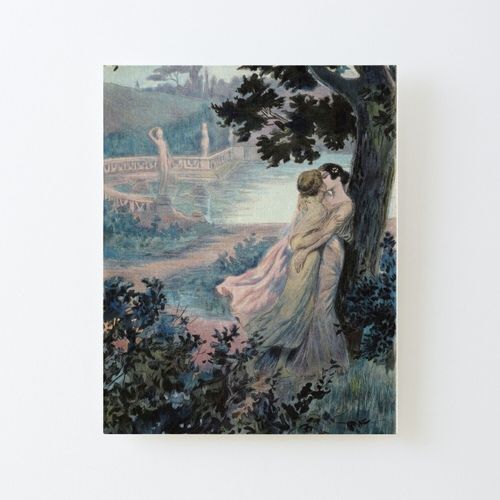 Canevas imprimer Bissing baiser peinture sapphique Impression sur toile Roulée Tableau Art Décoration Murale / Sans cadre 40X50cm