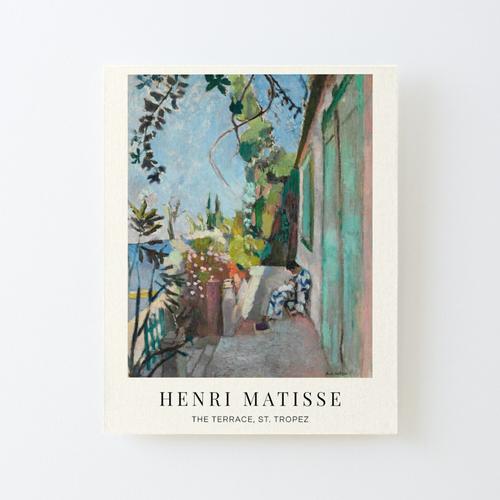 Canevas imprimer La terrasse, St. Tropez par Henri Matisse Impression sur toile Roulée Tableau Art Décoration Murale / Sans cadre 40X50cm