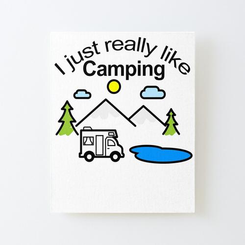 Canevas imprimer est l'amant de camping parfait. Aimez-vous camper ou faire du camping en train d'être connecté Impression sur toile Roulée Tableau Art Décoration Murale / Sans cadre 40X50cm