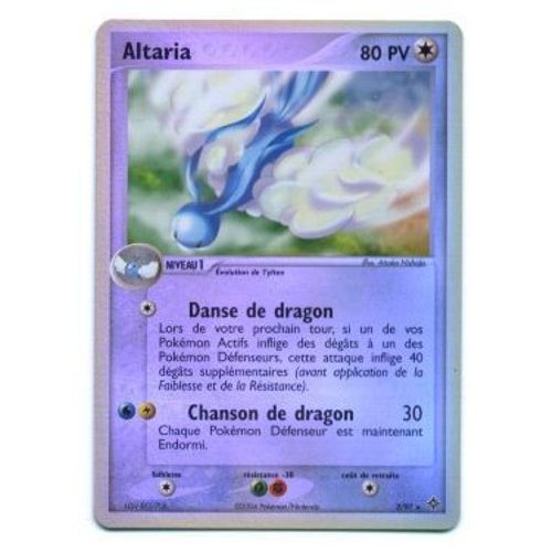 Pokemon Francaise Ex Dragon Holo Inverse N° 2/97 Altaria