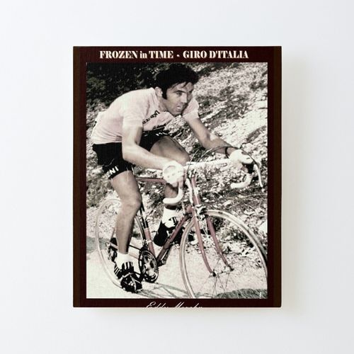Canevas imprimer Giro D Italia: vintage Eddy Merckx Bicycle Mountain-Pass Racing Print Impression sur toile Roulée Tableau Art Décoration Murale / Sans cadre 40X50cm