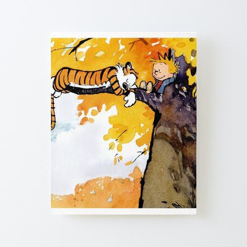 Canevas imprimer Calvin et Hobbes Bill Watterson Cute Kids Decor Impression sur toile Roulée Tableau Art Décoration Murale / Sans cadre 40X50cm