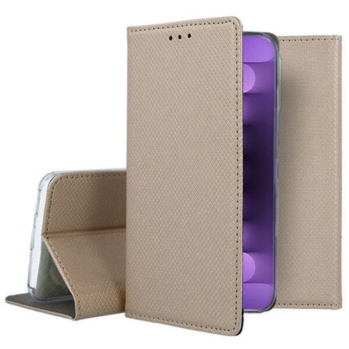 Housse Pour Apple Iphone 15 Pro Max - Etui Coque Pochette Portefeuille + Film Ecran - Or Magnet