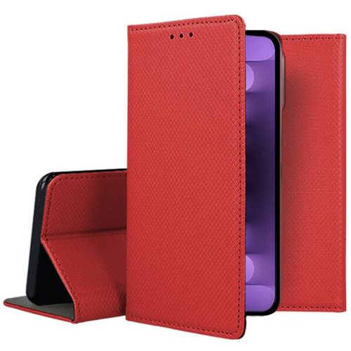 Housse Pour Apple Iphone 15 Pro Max - Etui Coque Pochette Portefeuille + Film Ecran - Rouge Magnet