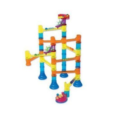 Quercetti - 13/6546 - Jeu De Plein Air - Marble Run - Circuit De Billes Transparent - 46 Pièces