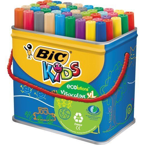 Bic Kids Feutre Visacolor Xl Ecolutions¿ 48 Pièces En Boîte En Métal 1 Unité(S)