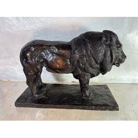 Lion en bronze rembrandt Bugatti sculpture