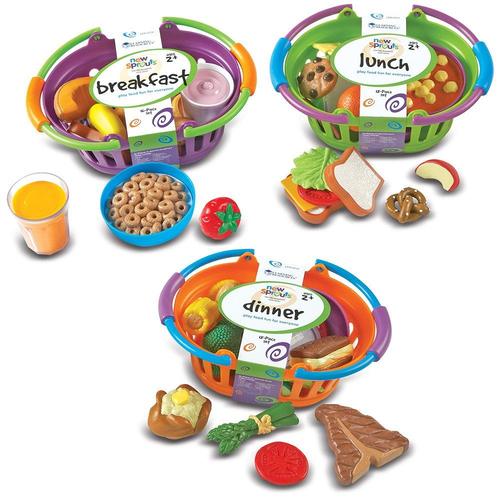 Learning Resources Paniers De Petit-Déjeuner/Déjeuner/Dîner New Sprouts