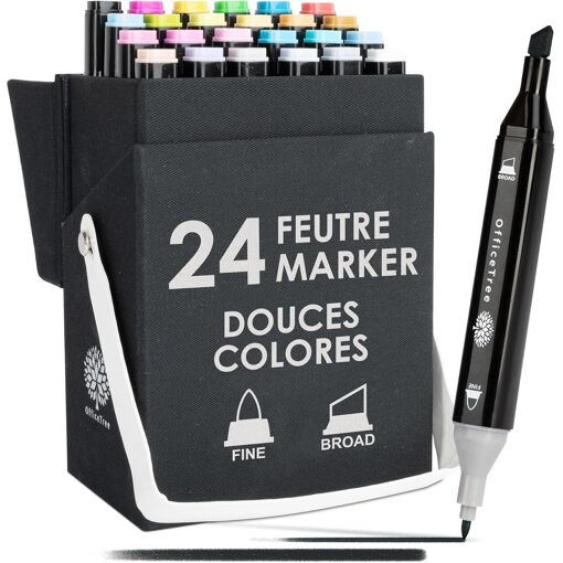 Herlitz Flipchart-Marker Colli 1-4 mm, 5 Stück, Blau/Rot/Sc