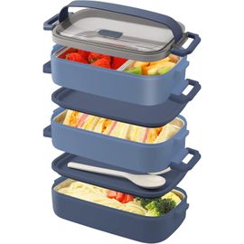 Lunch Box 3 Couches - Bento Lunch Box 2200Ml -