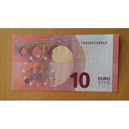 Billet 10 Euros Irlande - Lettre Td - T004h4 - Comme Neuf