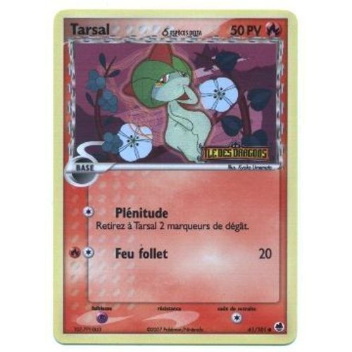 Pokemon Francaise Ex Ile Des Dragons Holo Inv N° 61/101 Tarsal