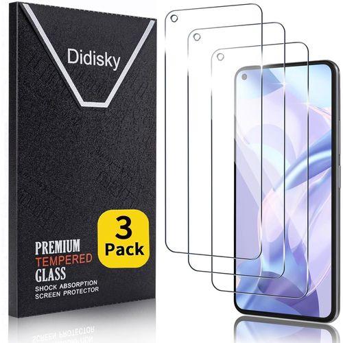[Lot De 3 Protecteur Verre Trempé Pour Xiaomi Mi 11 Lite 4g/5g /5g Ne,Film Protection Écran,Résistance Aux Rayures,Dureté 9h,Pas De Bulles,Haute Définition,Facile À Utiliser