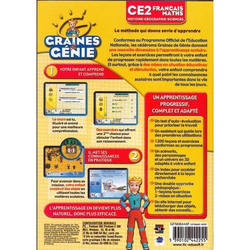 Graines De Genie Français/Maths/Histoire/Géo/Sciences Ce2 (8-9 Ans