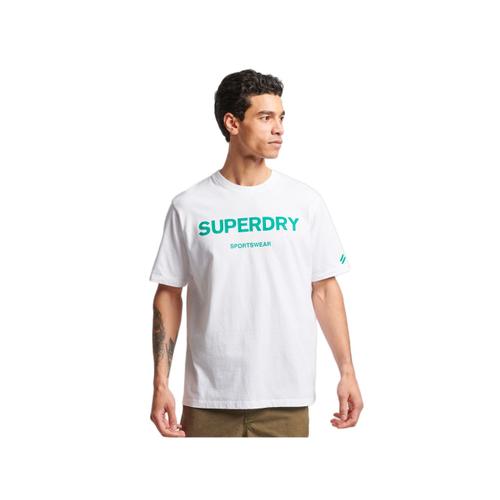 T Shirt Superdry Code Core Homme Blanc