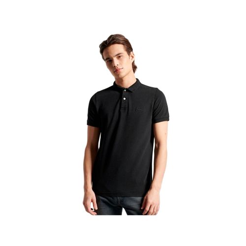 Polo Superdry Vintage Destroy Homme Noir