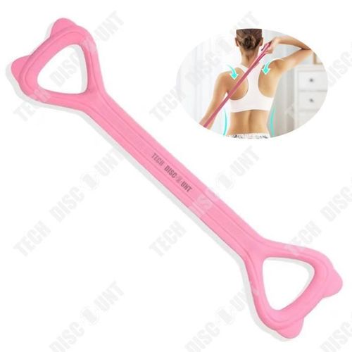 Td® Extracteur À Huit Caractères Retour Corde Élastique Maison Épaule Ouverte Cou Étirement Ceinture Yoga Silicone Bras D'exercice