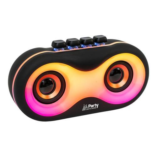 Party Light & Sound PARTY-OWL - Enceinte sans fil Bluetooth - Noir