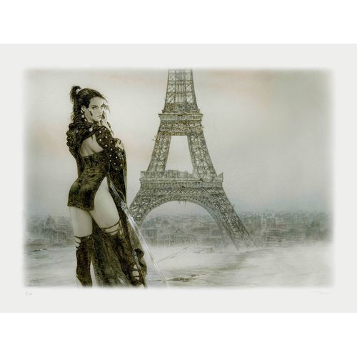 Luis Royo - Luz, 2038 París 1 - Signé N°18/25 Exemplaires - 62x82cm - Affiche / Poster Envoi En Tube