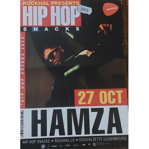 Hamza - Hip Hop Snacks - 60x84cm - Affiche / Poster Envoi En Tube