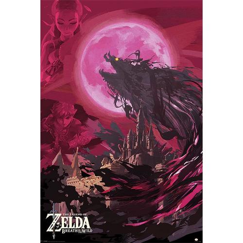 The Legend Of Zelda - Ganon Blood Moon - 61x91,5cm - Affiche / Poster Envoi En Tube