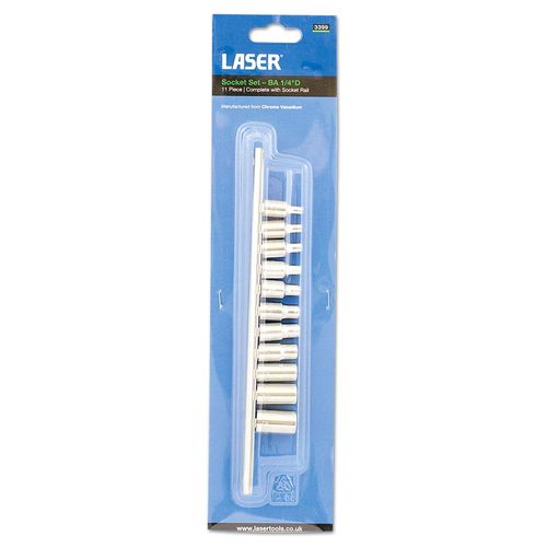 Laser 3399 Set de 11 Douilles BA 1/4``