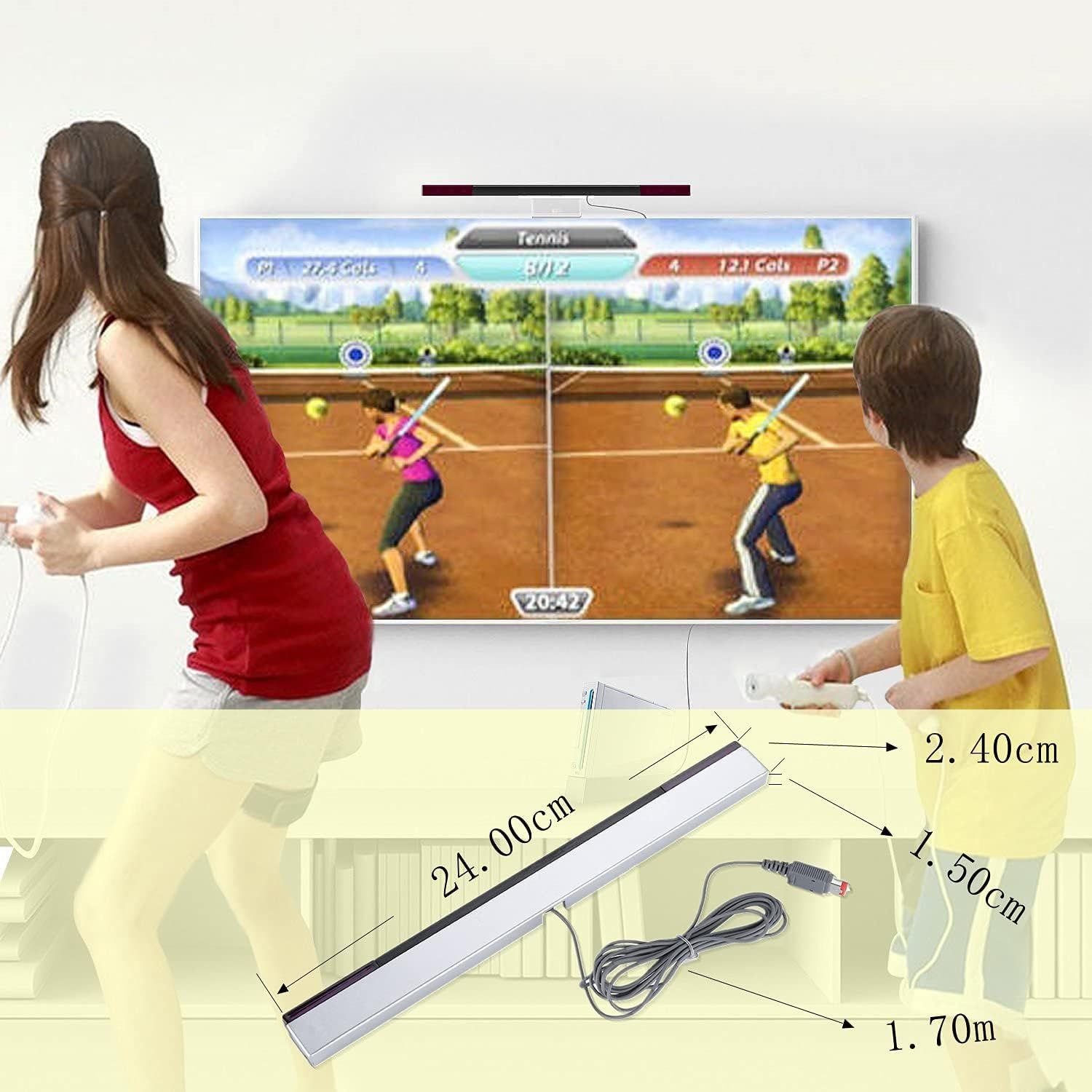 Barre De DTection Wii, Capteur Recepteur Sensor Barre Fila... - 3