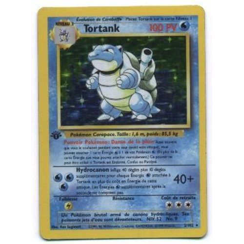 Pokemon Francaise Base Édition 1 (Ed 1) Holo N° 2/102 Tortank 100 Pv