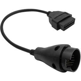 vhbw Câble adaptateur OBD2 pour appareil de diagnostic OBD adapté