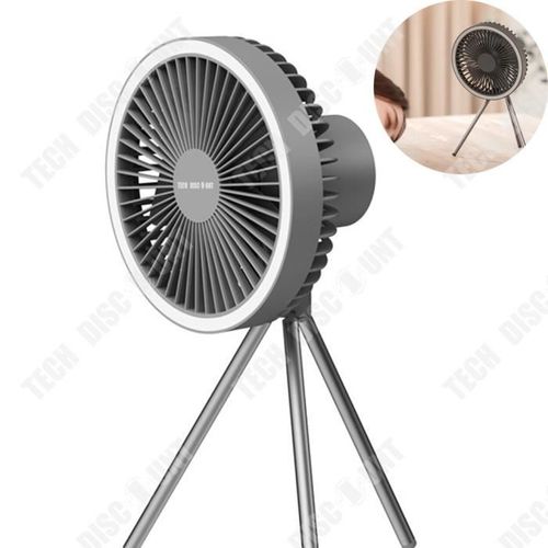 TD® Ventilateur de camping en plein air tente portable chargement usb suspendu ventilateur extérieur de trépied de camping vertical