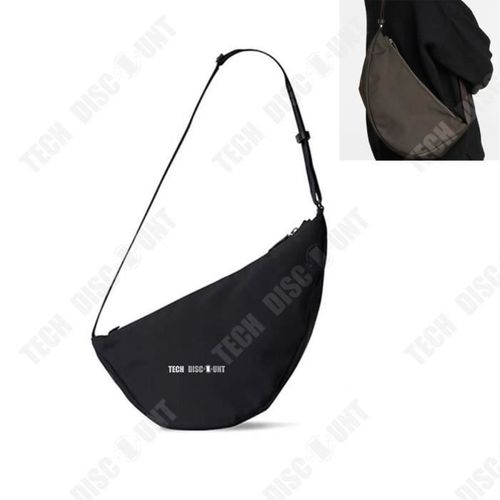 TD® Nouveau style nylon toile banane sac loisirs aisselle sac demi-lune sac Messenger sac même style pour hommes et femmes