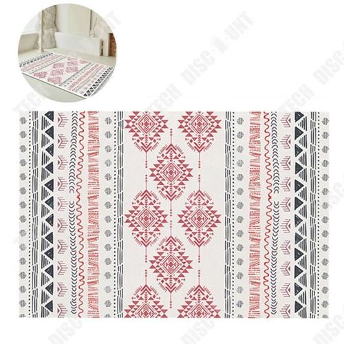 Td® Tapis Style Marocain Imitation Cachemire Salon Résistant À L'usure Couverture Chambre Tapis De Sol Complet Paillasson Antidérapa
